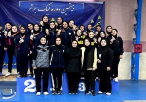 کسب مقام سومی بانوان شمشیربازی قم