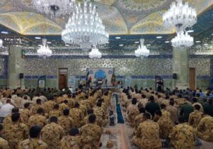 مراسم گرامیداشت روز سرباز در قم برگزار شد