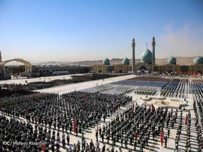 آیین عهد سربازی در مسجد مقدس جمکران برگزار شد