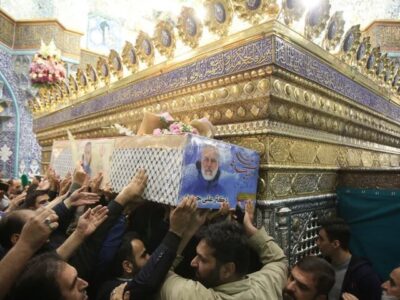 پیکر مطهر شهید دکتر “علی حیدری” در قم تشییع شد