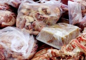 یک تن خمیر مرغ غیرمجاز در قم ضبط و معدوم شد
