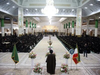 مراسم خطبهخوانی به مناسبت میلاد حضرت زهرا(س)، در قم برگزار شد