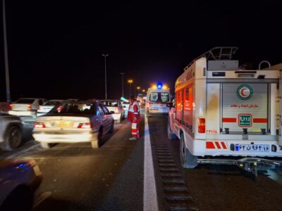 ۱۷ مصدوم بر اثر دو تصادف رانندگی در محورهای مواصلاتی استان قم