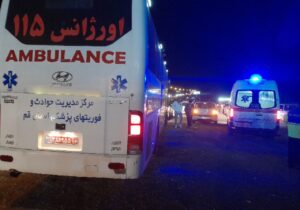 تصادف زنجیرهای در آزادراه قم – تهران ۱۰ مصدوم برجا گذاشت