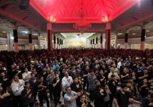 اجتماع لبیک یا حسین(ع) در حرم حضرت معصومه(س) برگزار شد