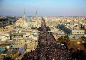قم شاهد راهپیمایی عظیم علیه اغتشاش گران و تروریست ها