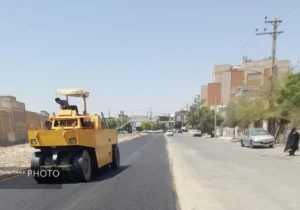 بهسازی آسفالت خیابان سعدی و معابر